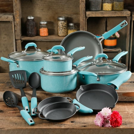 The Pioneer Woman Vintage Speckle 17-Piece Cookware Set ...
