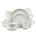 thumbnail image 2 of Stone Lain Albie 16-Piece Dinnerware Set Stoneware, White, 2 of 6