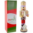 thumbnail image 3 of Ornativity Gingerbread Chef Nutcracker Figure – Multi-Colored Wooden Gingerbread Christmas Decor, 3 of 6
