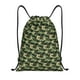 thumbnail image 1 of Fotbe Camouflage Dinosaur Bolsa Mochila con Cordón Estampada, Bolsa de Gimnasio Deportiva, Bolsa Cinch, Bolsa con Cordón para Hombres y Mujeres-Small, 1 of 6