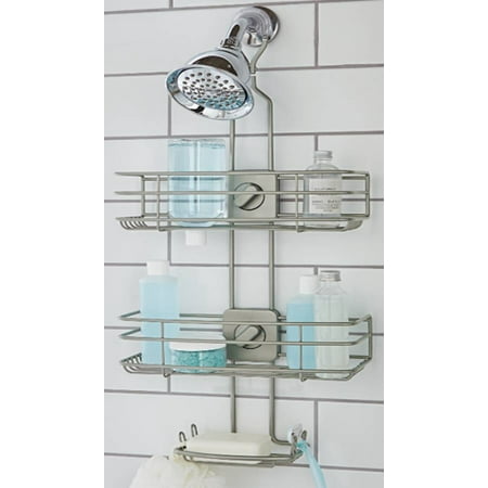 Better Homes & Gardens Adjustable Shower Caddy, Satin (Best Shower Caddy For Clawfoot Tub)