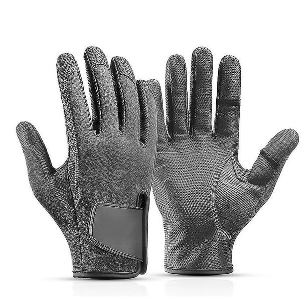 Guantes de Pesca de Neopreno YONGSHENG con 2 Dedos Flexibles Corte Gris Oscuro XL