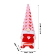 thumbnail image 3 of Tarmeek Valentines Day Gnome Plush Doll, Valentines Day Mr & Mrs Handmade Swedish Gnome, Valentine's Gifts for Women & Men, Valentines Home Table Elf Gnomes Decor Ornaments, 3 of 3