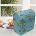 thumbnail image 3 of Plane Stand Mixer Cover, Colorful Cartoon Toy Pattern Boats Planes Trains on Blue Background, Kitchen Appliance Organizer Bag Cover with Pockets, 5 Quarts, Multicolor, by Ambesonne, 3 of 4