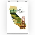 thumbnail image 3 of California, Golden State (24x36 Giclee Gallery Art Print, Vivid Textured Wall Decor), 3 of 3