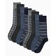 thumbnail image 2 of Calcetines de vestir Calvin Klein, paquete de 8 unidades, para hombre, tallas 7 a 12, color azul marino, 2 of 6