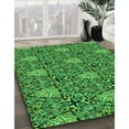 thumbnail image 2 of Ahgly Company Indoor Rectangle Patterned Deep Emerald Green Area Rugs, 7' x 9', 2 of 6