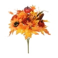 thumbnail image 1 of Ramo de flores artificiales de otoño con hojas de arce artificiales para jardín, para exteriores, damas de honor, inauguración de la casa, granja, ofi Estilo A, 1 of 8