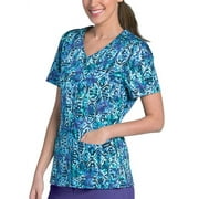 Landau Snap Front Tunic Scrub Top
