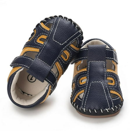 

Yungwalm Closed-Toe Toddler Sandals Anti-Slip Sole Soft Breathable Crib Shoes Light Anti-Slip Sole KidsFashion Sandals Suitable for Indoor and Outdoor Play or Other Summer Activities. polite