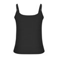 thumbnail image 6 of Women's Tank Tops Casual Round Neck Ribbed Slim Fit Spaghetti Strap Camisole Sleeveless Summer Tank Shirt, 6 of 6