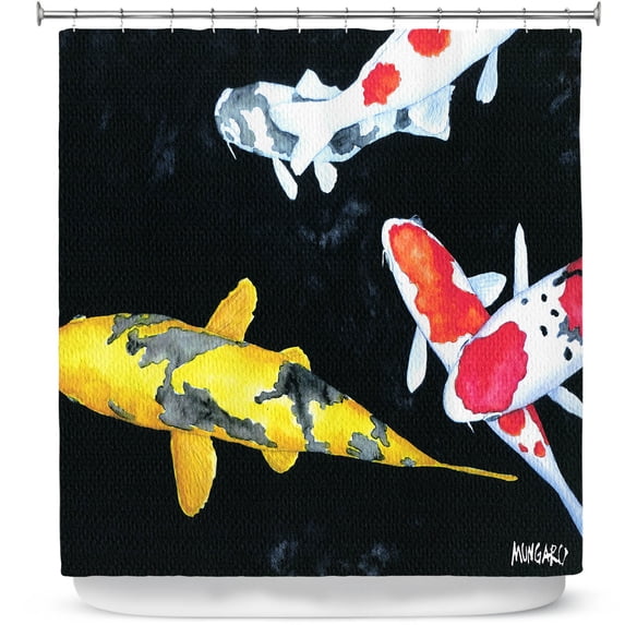 Shower Curtains 70" x 93" from DiaNoche Designs by Marley Ungaro - Koi 3