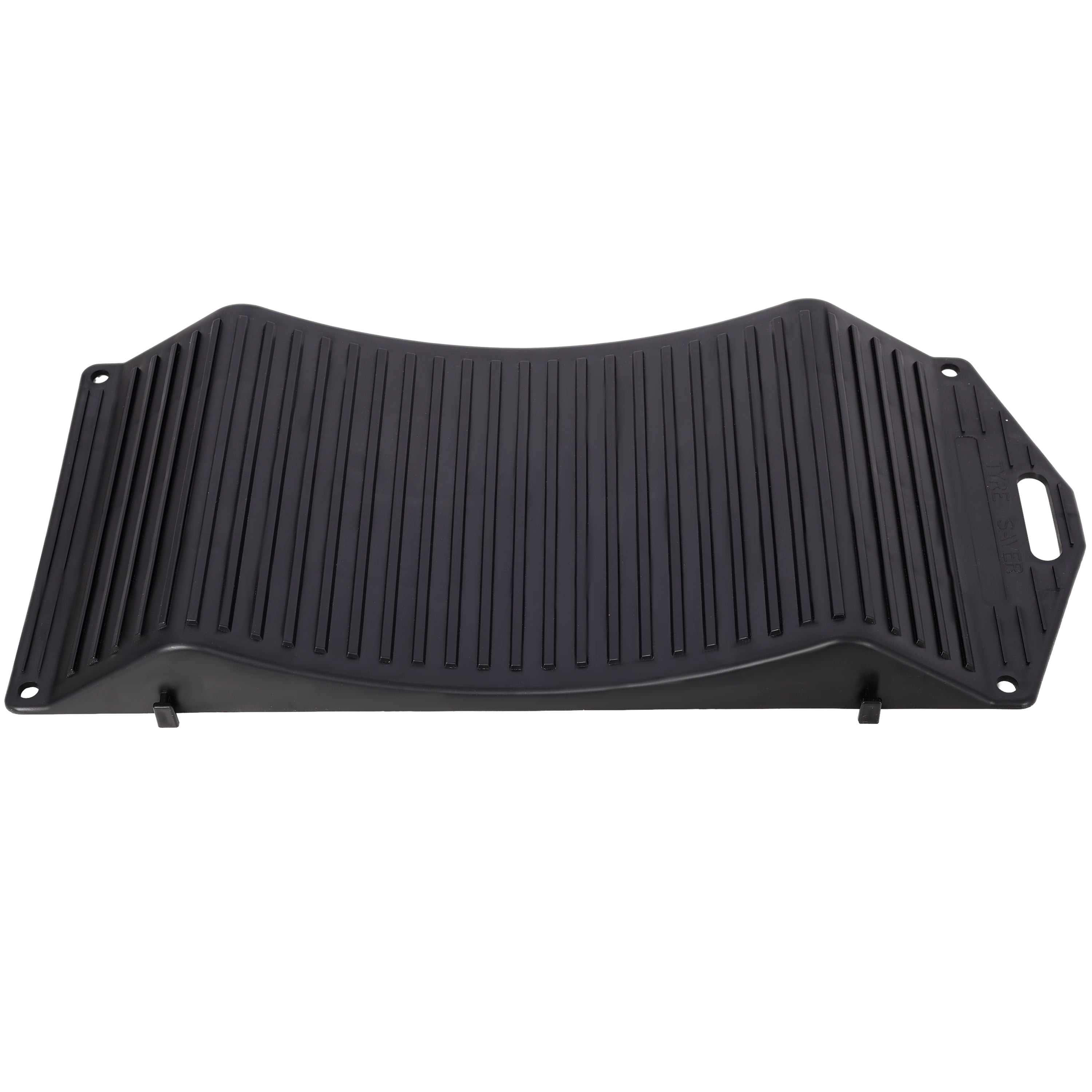 4-Pack Tire Saver Ramps, Anti-Slip Hard Plastic, Black