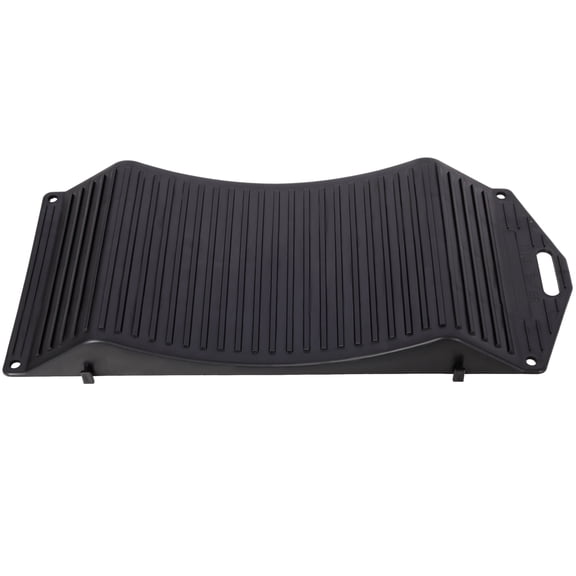 4-Pack Tire Saver Ramps, Anti-Slip Hard Plastic Wheel Ramps, Black