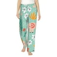 thumbnail image 2 of Lsque Elephant and Flowers Print Women's Pajama Pants, Lounge Pant - Comfortable Home Wear,Elastic Waistband, Stylish Design-Large, 2 of 9