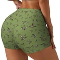 thumbnail image 2 of Kdxio Mallard Duck Print Workout Shorts for Women Seamless Soft Smooth Gym Yoga Scrunch Active Shorts, 2 of 5