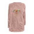 thumbnail image 4 of Fleece Lined Graphic Sweatshirt,Long Fleece Sweatshirt for Women Print Pullover Tops Winter Long Sleeve Sherpa Linend Pullover with Pockets, 4 of 4