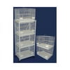 YML 6x2424WHT and 1x 4134WHT Six Small Bird Breeding Cages with One 4 Tier Stand in White