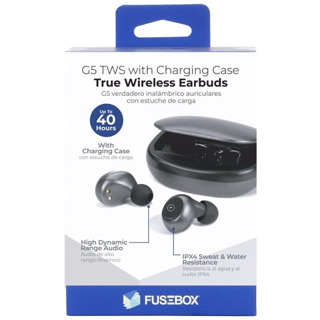 Auriculares inalámbricos Bluetooth Fusebox con estuche de carga