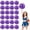 Black+Purple, variant on Pom Poms Cheer 22 Pieces, Cheerleading Pompoms Handheld Squad Set for Sports Team, Party, Festival, Adults Kids, Easy Fluff Design
