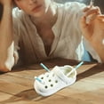 thumbnail image 6 of Croc Shoe Ashtray Ceramic Desktop Ash Holder 6" Creative Clogs Cigarette Ashtray Cute Tabletop Portable Smoking Ash Tray for Home Office Decor White, 6 of 6