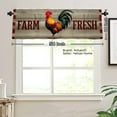 thumbnail image 3 of AshasdS Farm Fresh Rooster Polyester Window Valance Curtain for Home Kitchen Living Room Bedroom Bathroom Decor 54x18 inch, 3 of 5