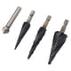 thumbnail image 4 of Broca Escalonada Para Metal, 4 Flautas, Vástago De 1/4 De Pulgada, Juego De Brocas Escalonadas De Cobalto M35, Brocas De Cobalto Resistentes Para Acero Inoxidable, Metal Duro, Madera Y Plástico, 4 of 14