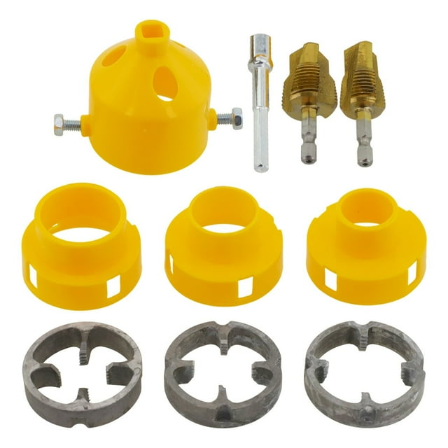 PVC Pipe Threader Kit with 1/2In 3/4 In 1 Inch Dies Pipe Threader Pipe Round Die