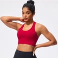 thumbnail image 2 of WAYUTE Sports Bras for Women Adjustable Straps Large Size without Underwire and Detachable Underwear Solid Color Yoga Underwear, 2 of 7