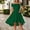 Green, variant on Women's Casual Dress Effortless Summer Dress with Off-Shoulder Flowing High-Low Party Ready with Shawl for Daily Comfort White S
