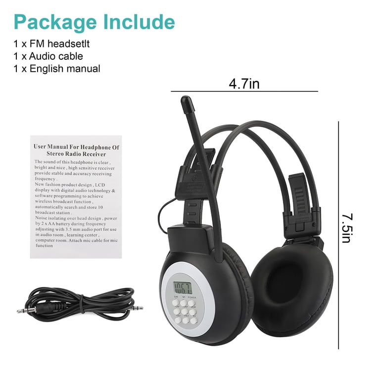 TSV Personal FM Radio Headphones photo 7