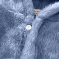 thumbnail image 4 of TOWED22 Boys Girls Robe Fleece Hooded Soft Toddler Bathrobe Cute Boys Bathrobe Fuzzy Plush Robes for Kids, 4 of 5
