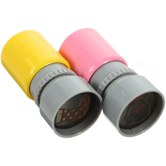GETAJGHSD Childrens Stamp Toys Plastic 2Pcs For Paper Drawing
