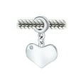 thumbnail image 2 of Bling Jewelry Womens Initial Alphabet Bead Charm A-Z Crystal Heart Dangle for European Bracelet, 2 of 4