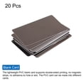 thumbnail image 3 of Uxcell Blank Cards, 30 Mil Graphic Quality Brown Plastic Cards for Photo ID Badge Printer, 20 Pack, 3 of 5
