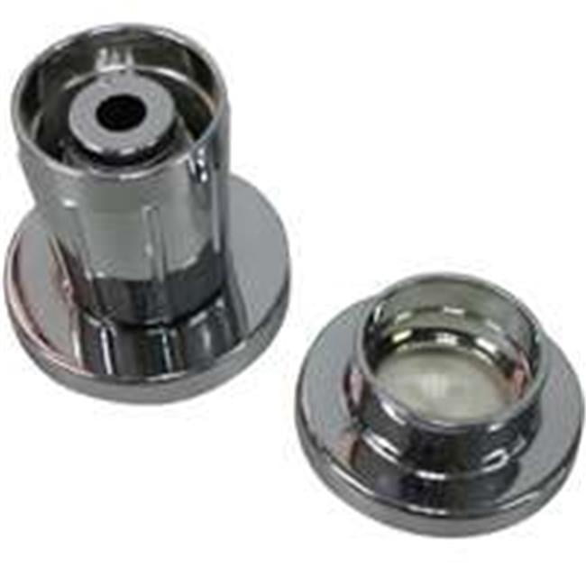 Worldwide Sourcing Adjustable Shower Rod Flange For Use With 1 In Od Abs Rod Chrome Plated