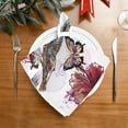 thumbnail image 2 of GZHJMY Bird Floral Cloth Napkin Hummingbird Hibiscus Butterfly Gorgeous Kitchen Dining Table Decor for Cocktail Gathering Holiday Party Wedding Everyday Use 1 Pack 20" × 20", 2 of 6