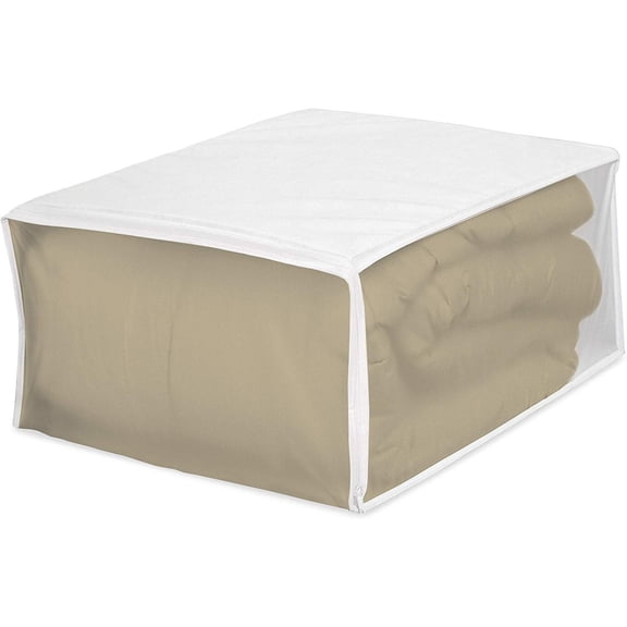 Whitmor Blanket Bag - Zippered Closet Organizer - White