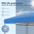 thumbnail image 3 of SUMMIT LIVING 10 x 10 Ft Pop-up Canopy Tent Straight Legs Instant Canopy for Outside with Wheeled Bag Blue, 3 of 8