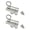 Silver, variant on Yammee 2Pcs Aluminum Alloy Door Locking Pin Spring Door Bolt Latches Lock Hardware