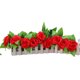 thumbnail image 3 of Flores Artificiales Flores artificiales de 2,4 m, rosas falsas duraderas, suministros festivos para fiestas (rojo grande), 3 of 7