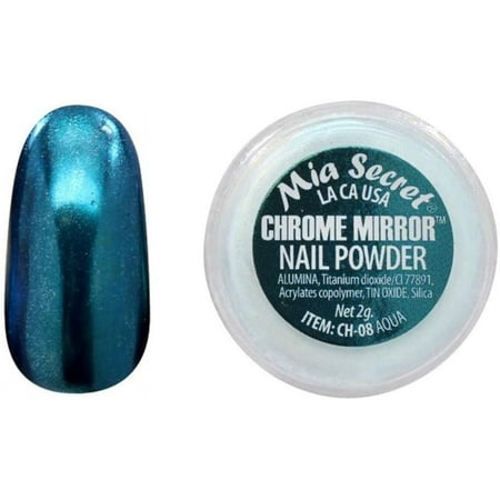 Mia Secret Chrome Mirror Nail Art Powder - Aqua 08
