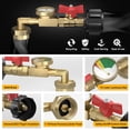 thumbnail image 2 of Adaptador de recarga de propano Rushare para válvula de tanque de 1 lb con manómetro, 2 of 7