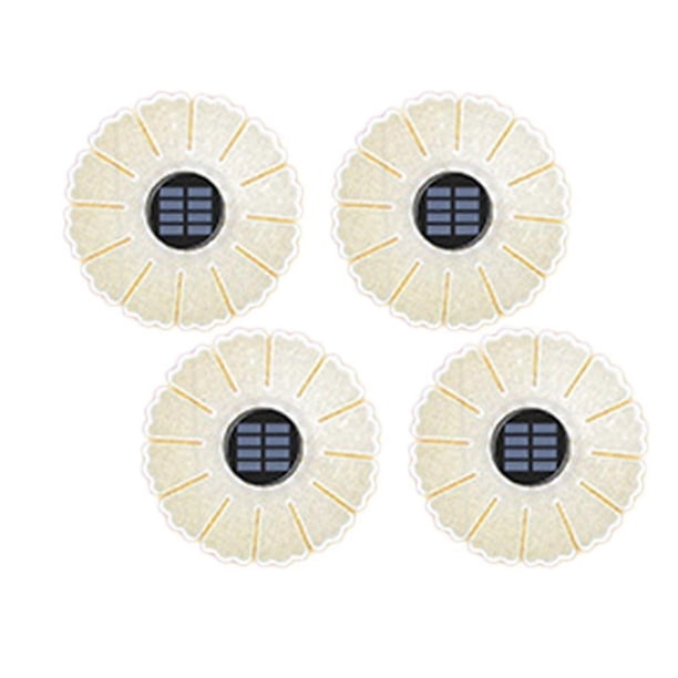 4PCS Solar Acrylic Garden Buried Light Outdoor Garden Light Waterproof Luminous Wall Decoration Wall Washing Light,E