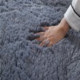 thumbnail image 7 of Hgallory Soft Floor Carpet Floor Mats for Living Room Dining Room, Bedroom Carpet Non-Slip Area Rug Comfy Polyester Floor Blanket, Solid Color Home Decor, 20"x79", 1PC, Rectangle, Gray, 7 of 7