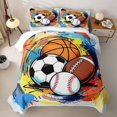thumbnail image 2 of Homewish Color Splash Balls Twin Quilt Set, Sport Twin Coverlet Set for Boys and Girls, 2-Piece, 1 Comforter and 1 Pillowcase, 2 of 7