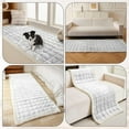 thumbnail image 6 of Topchances Velvet Couch Covers for Pets, Sofa Protector for Dogs Cats, Plush Quilted Couch Protective Cover, Pet Bed Mat Couch Cover (Light Gray, 28x82 in), 6 of 9