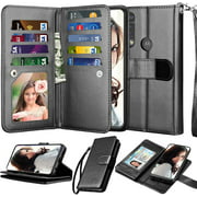 Njjex Moto G Power Case, Motorola G Power Wallet Case 2020, [9 Card Slots] PU Leather ID Credit Holder Folio Flip