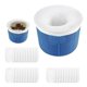 thumbnail image 1 of Calcetines filtrantes para skimmer de piscina – Nailon de malla fina se adapta a la mayoría de cestas, pantalla elástica reutilizable para piscinas sobre y enterradas, trampa hojas, pelo, escombros, 1 of 2