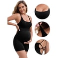 thumbnail image 3 of DARING DIVA Maternity Bodysuit Sleeveless U Neck Tank Top Shapewear Shorts M Black, 3 of 6